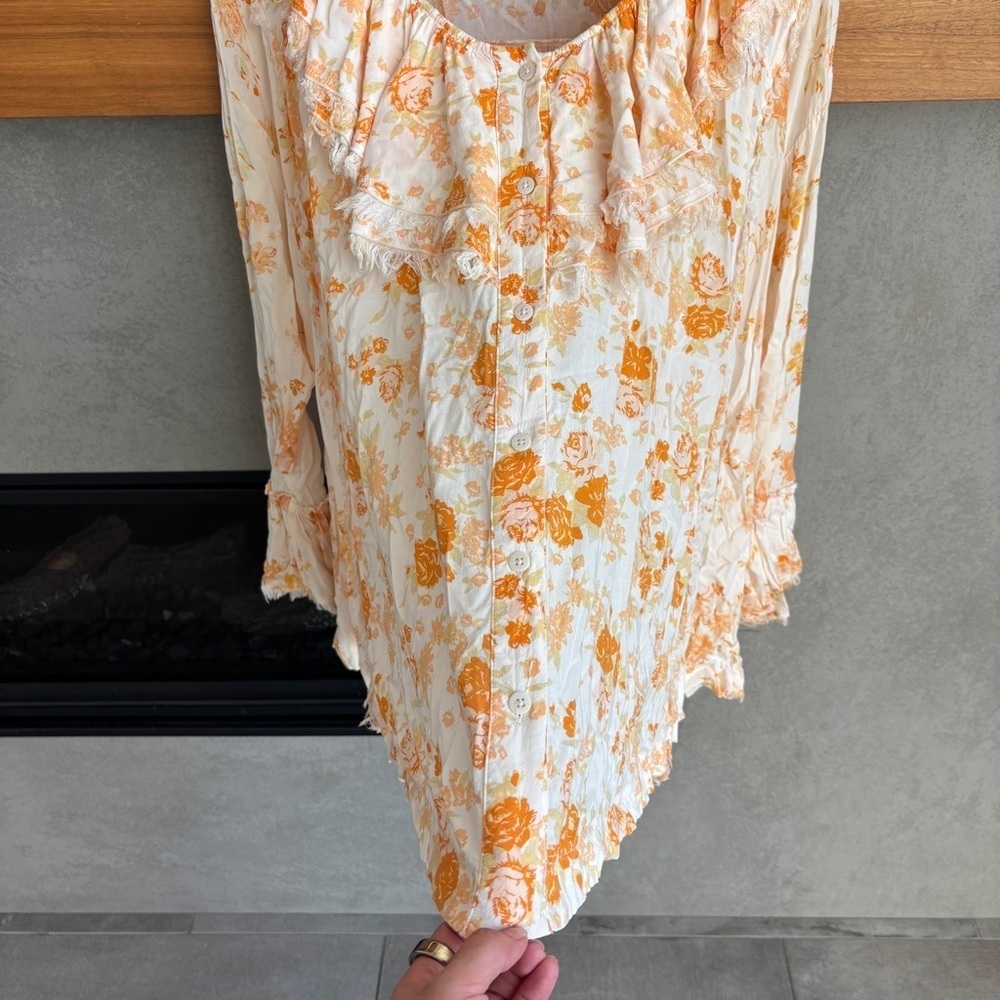 Free People Loretta Printed Tunic Top, Size M - Picture 10 of 15